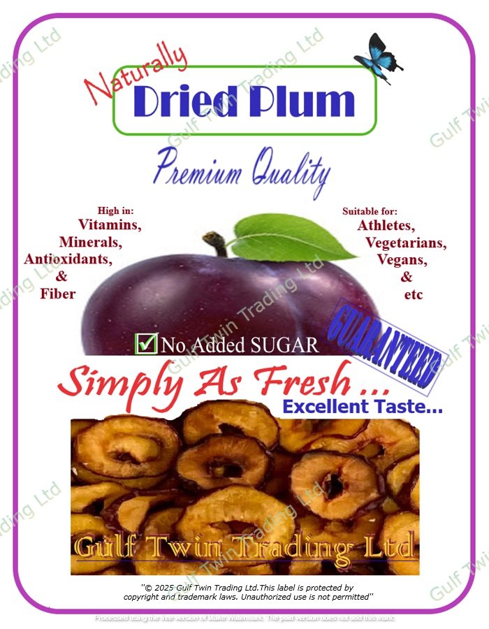 Premium dried Plum